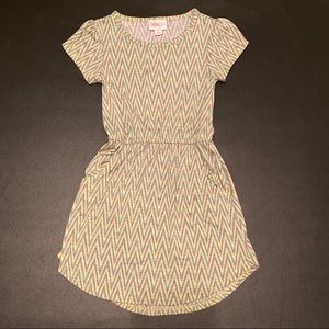 LuLaRoe Mae Girls Dress Tunic Size 4.